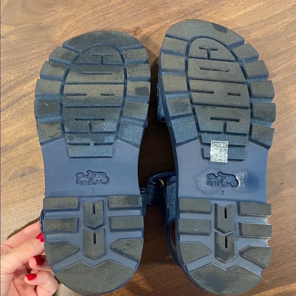 Coach Brynn Sandals in Blue - Picture 7 of 7